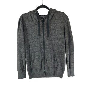 Op Mens Gray Hooded Zip-Up Sweatshirt Sweater Size S